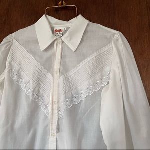 Vintage Western Cowgirl Blouse